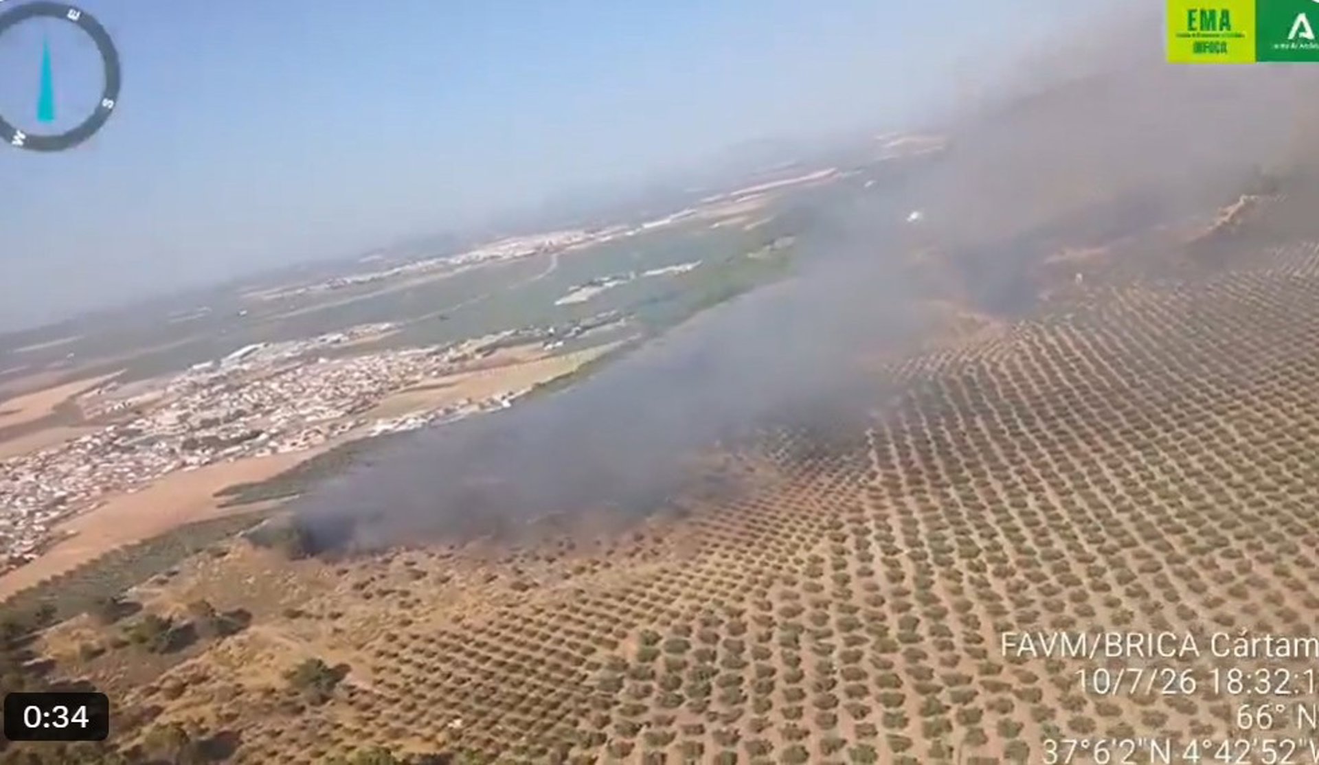 Controlado el incendio forestal declarado este pasado viernes en Humilladero