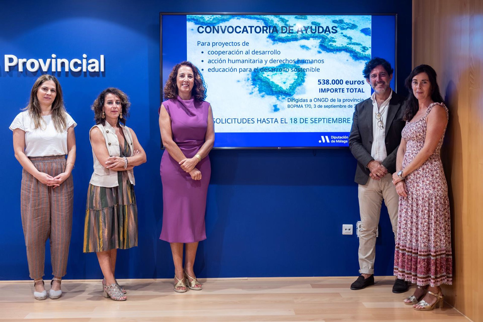 Diputación reafirma su apoyo a proyectos de cooperación internacional con líneas de ayuda de 538.000 euros