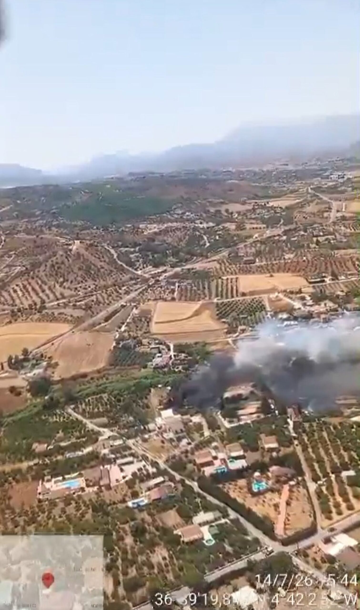 Extinguido el incendio forestal declarado este pasado martes en Alhaurín El Grande