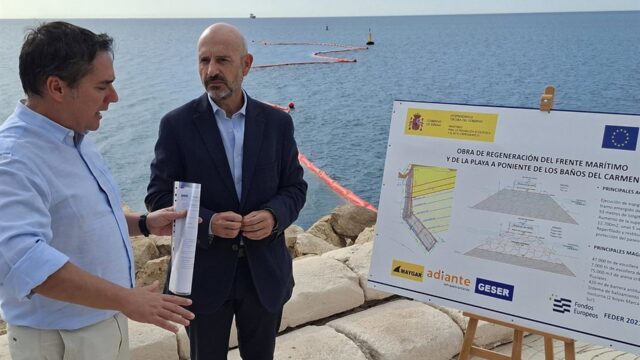 Gobierno impulsa con cinco millones la obra para regenerar los Baños del Carmen, que permitirá ampliar la playa