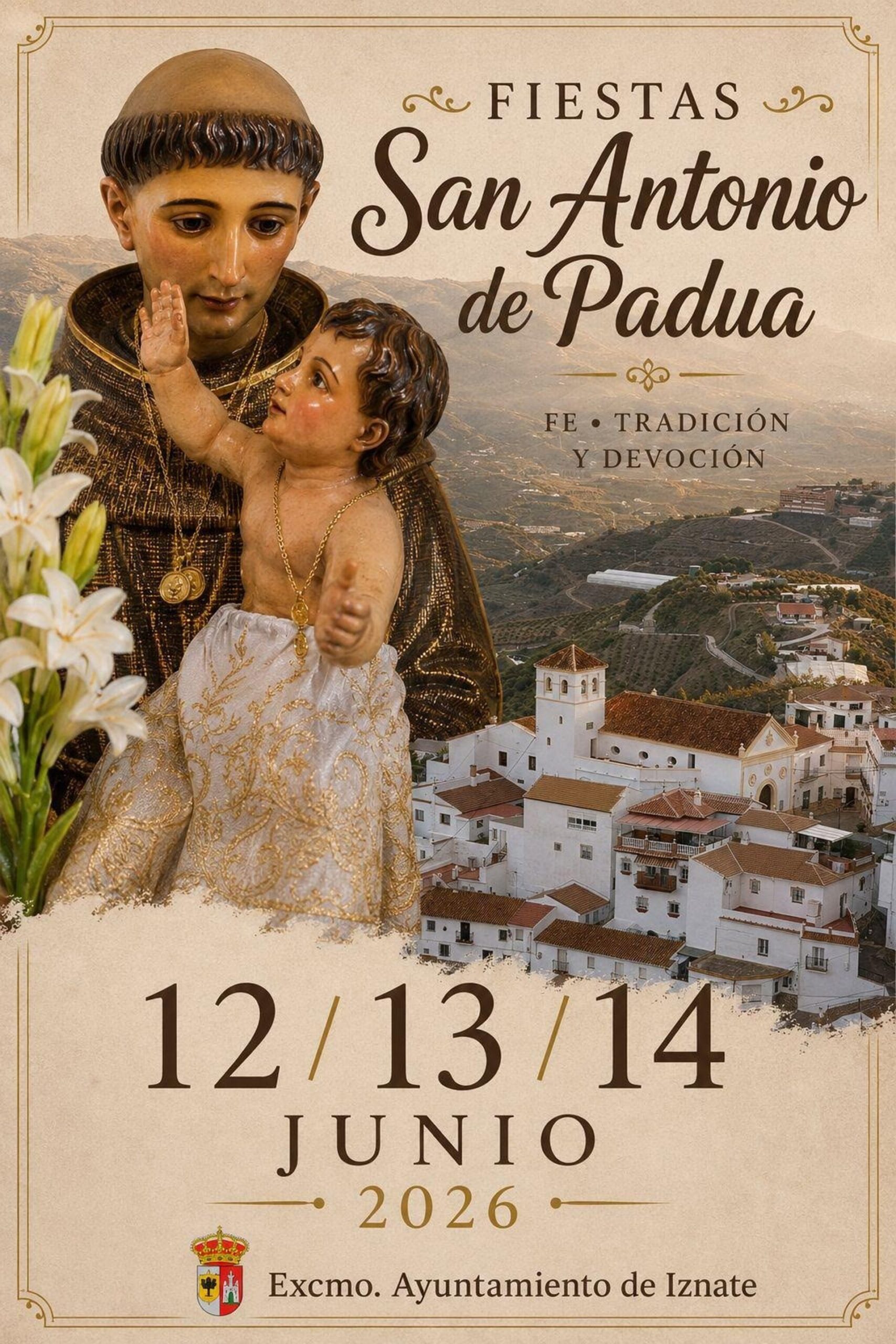 Iznate celebra sus fiestas patronales de primavera en honor a San Antonio de Padua