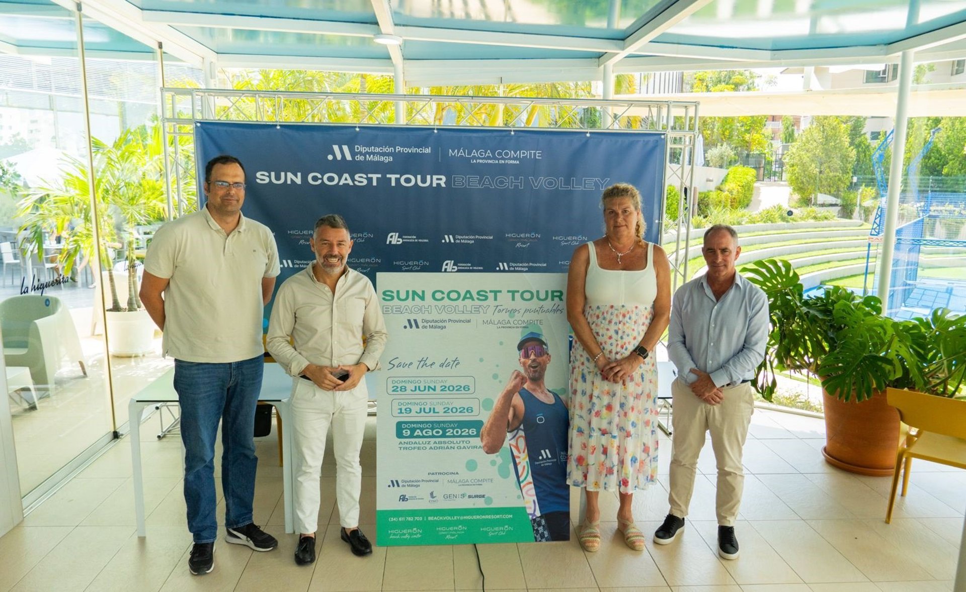 La Diputación colabora para impulsar el Sun Coast Tour, el primer circuito federado de vóley playa de la Costa