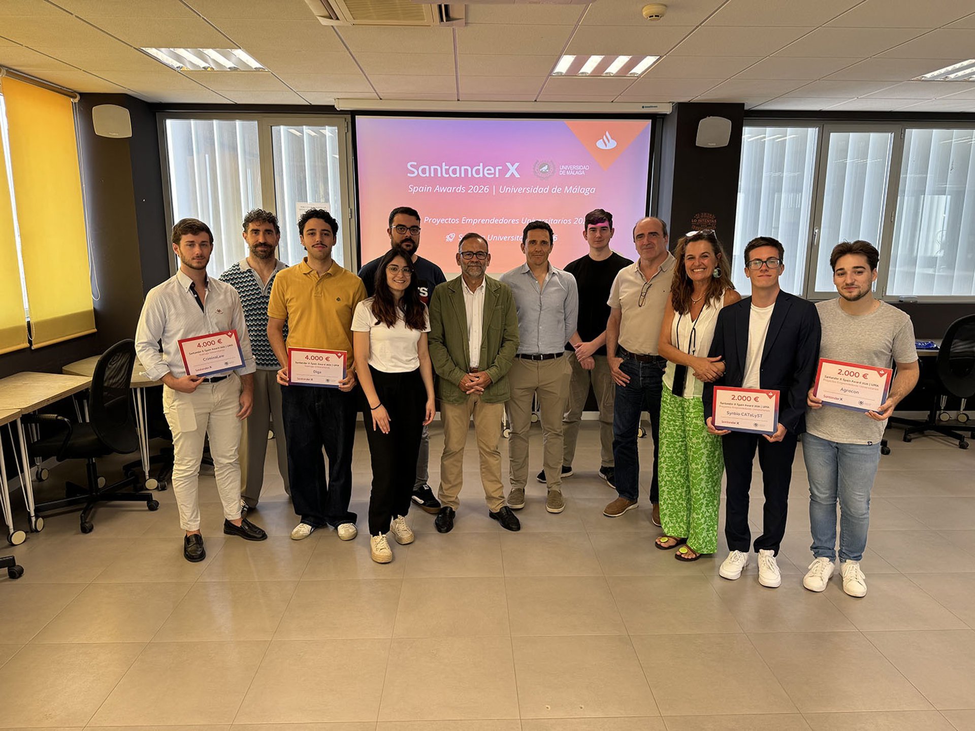 La UMA impulsa los premios 'Santander X Spain Awards 2026' para el emprendimiento universitario