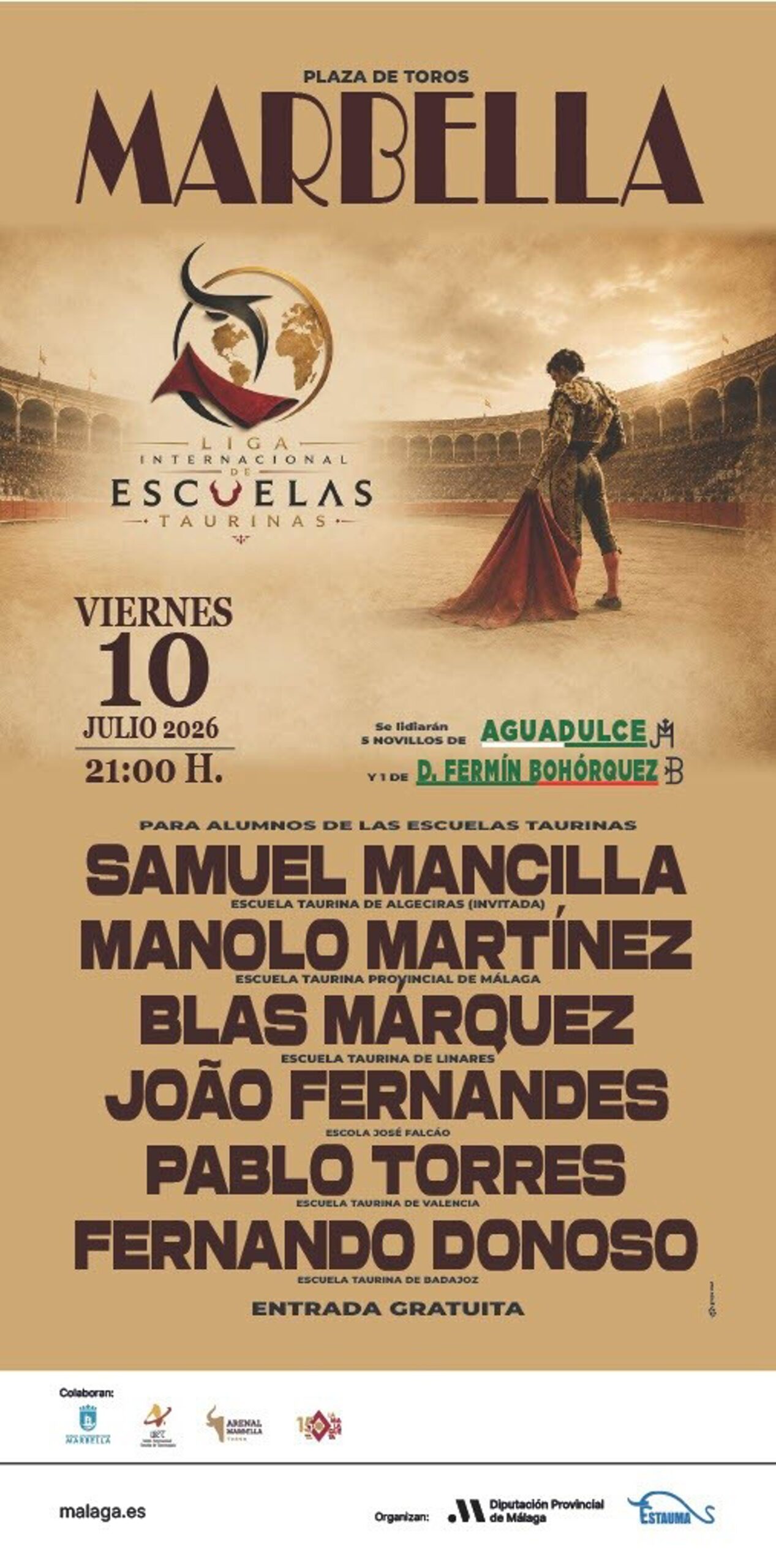 Marbella, primera cita de la I Liga Internacional de Escuelas de Tauromaquia