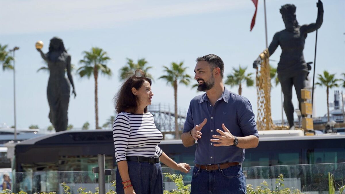 PSOE exige una consulta ciudadana para decidir el futuro de las estatuas y la torre del puerto de la capital