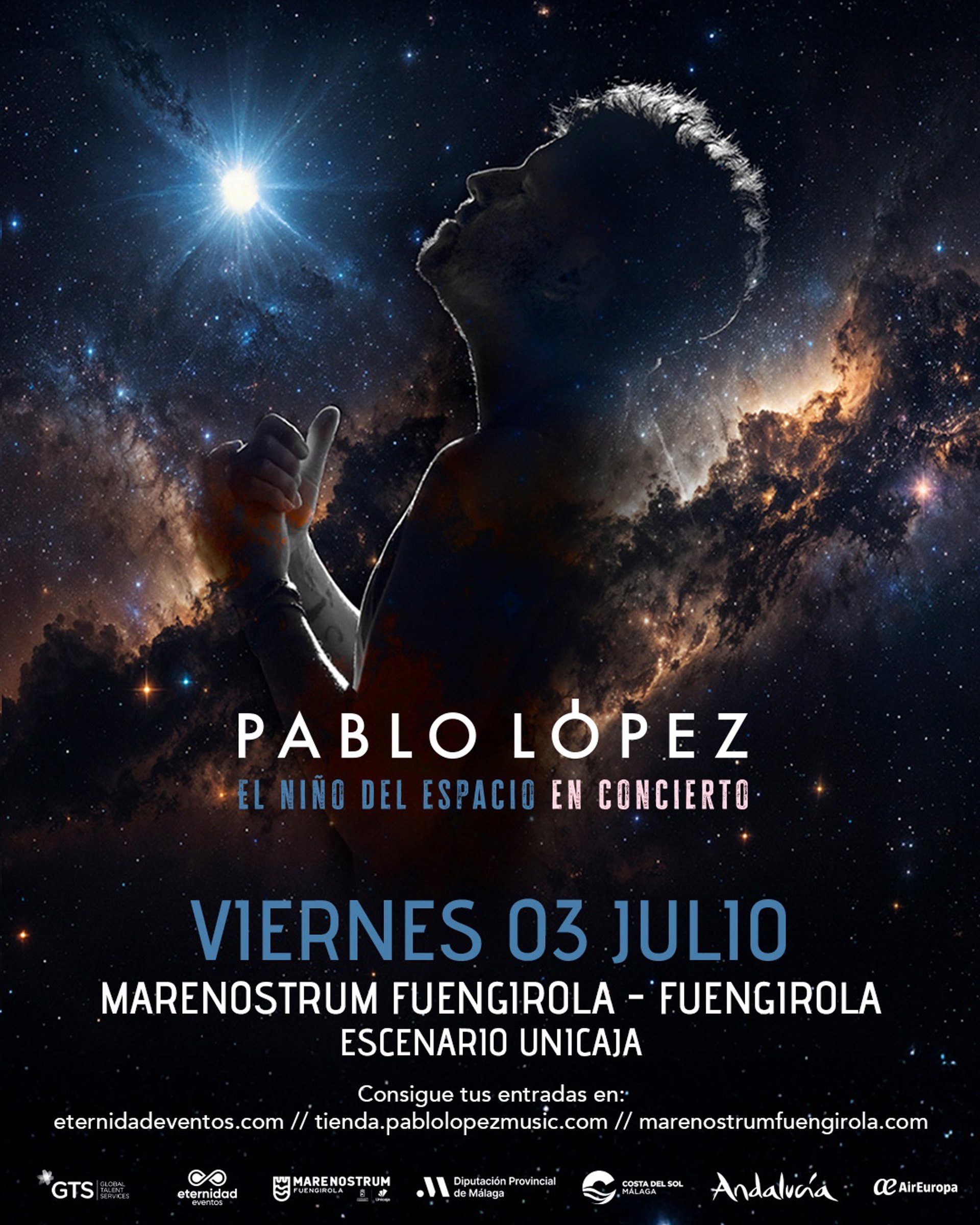 Pablo López y Dani Fernández entre las actuaciones del próximo fin de semana en Marenostrum Fuengirola