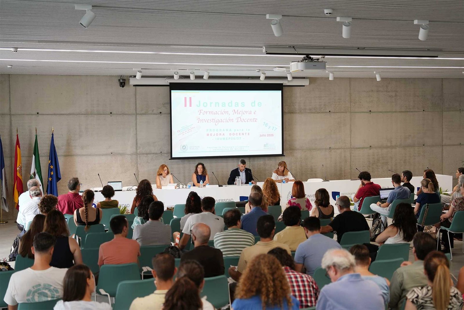 Profesores de la UMA asisten a las II jornadas de formación, mejora e investigación docente