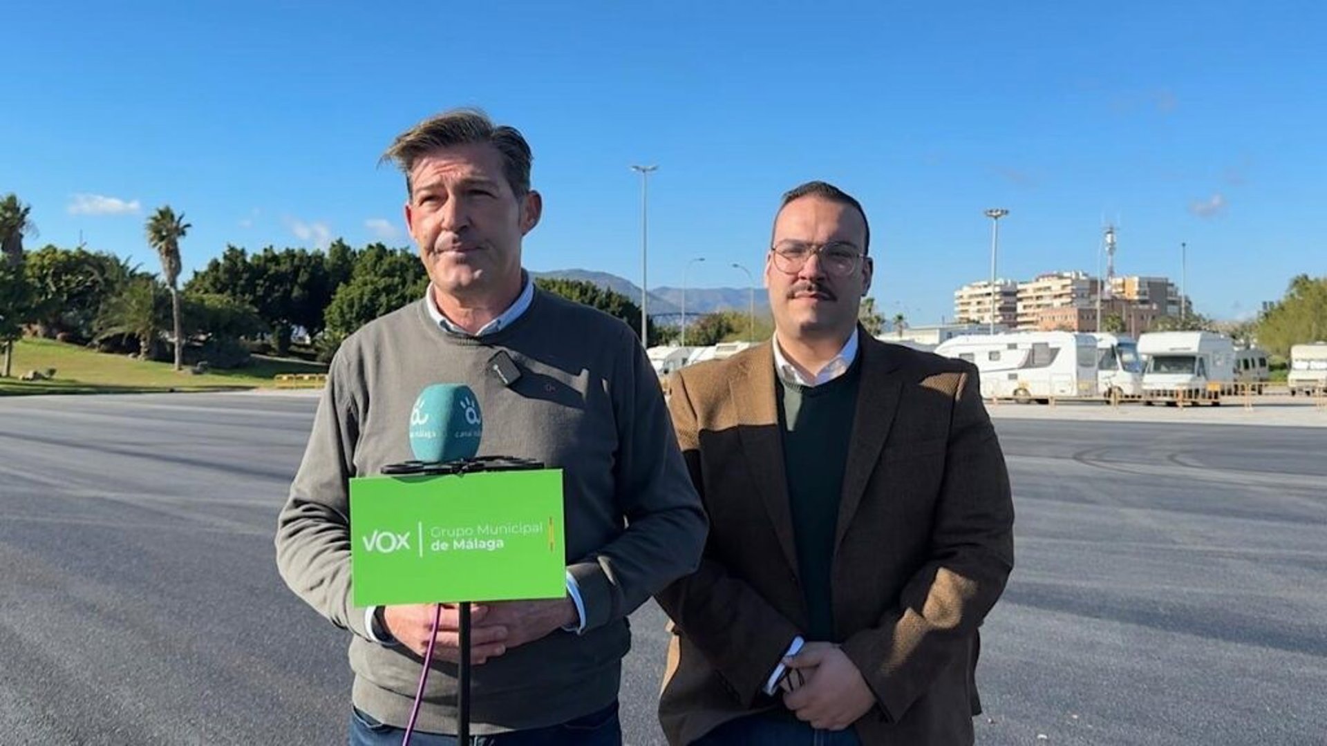 Vox Málaga critica la "falta de planificación" del PP en la situación en la zona de Sacaba con las caravanas