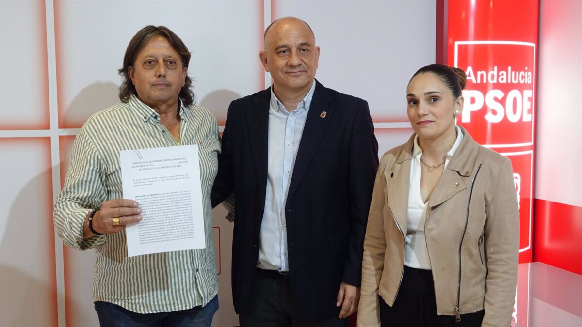 El PSOE exige a Diputación el arreglo de la carretera de la Serranía que une cuatro municipios con Ronda