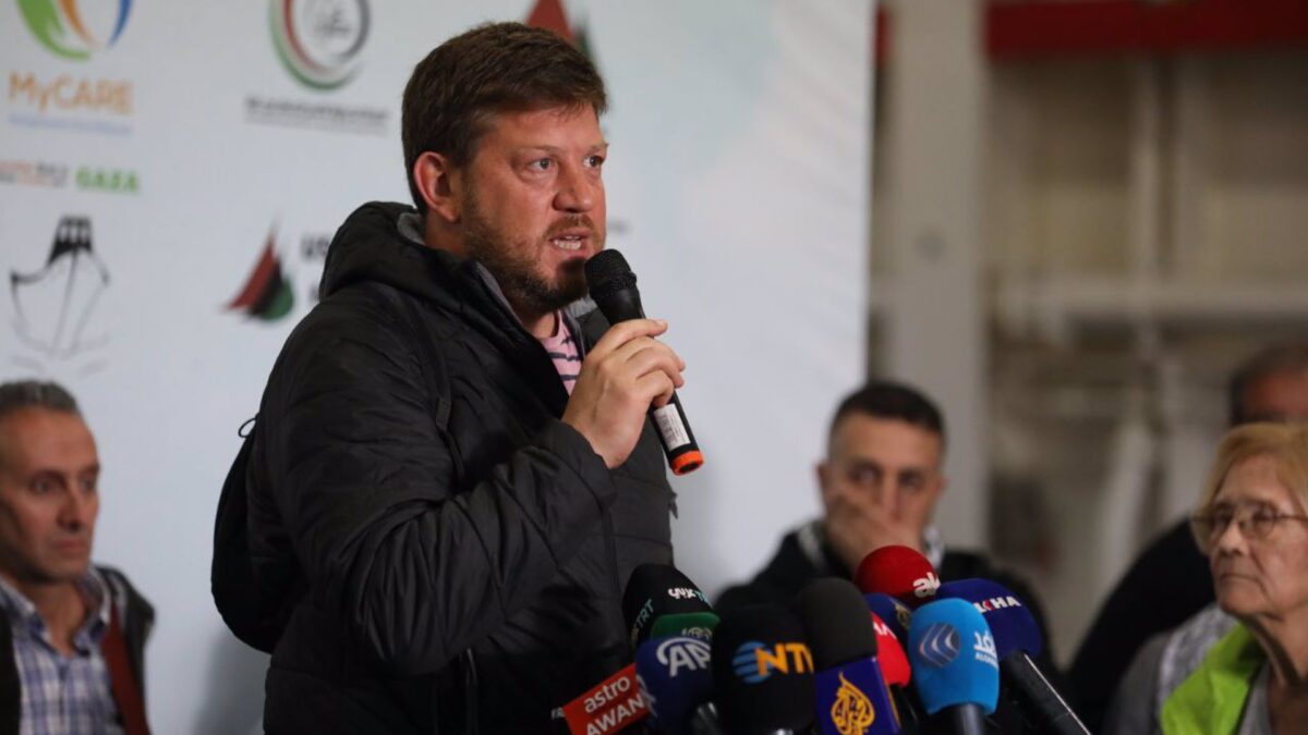 El concejal de Con Málaga, Nicolás Sguiglia, zarpa este viernes hacia Gaza en la Flotilla de la Libertad