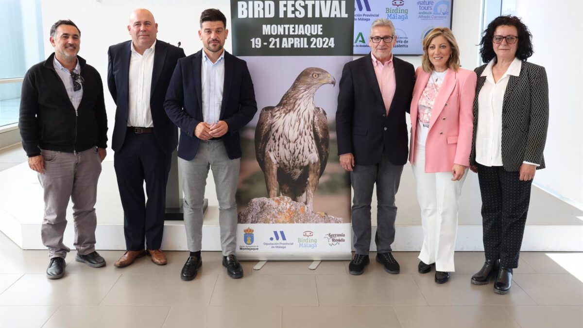La Diputación participa en el primer festival ornitológico de la provincia, que se celebrará en Montejaque