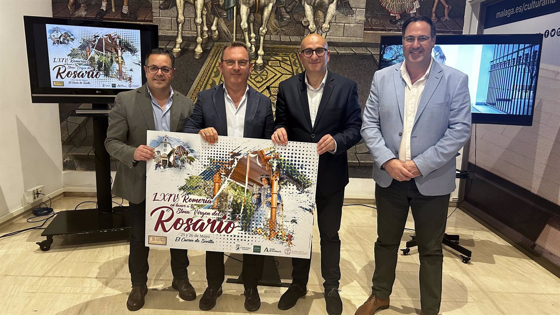 Diputación respalda a la Romería del Cuervo de Sevilla para que se declare Fiesta de Interés Turístico Regional