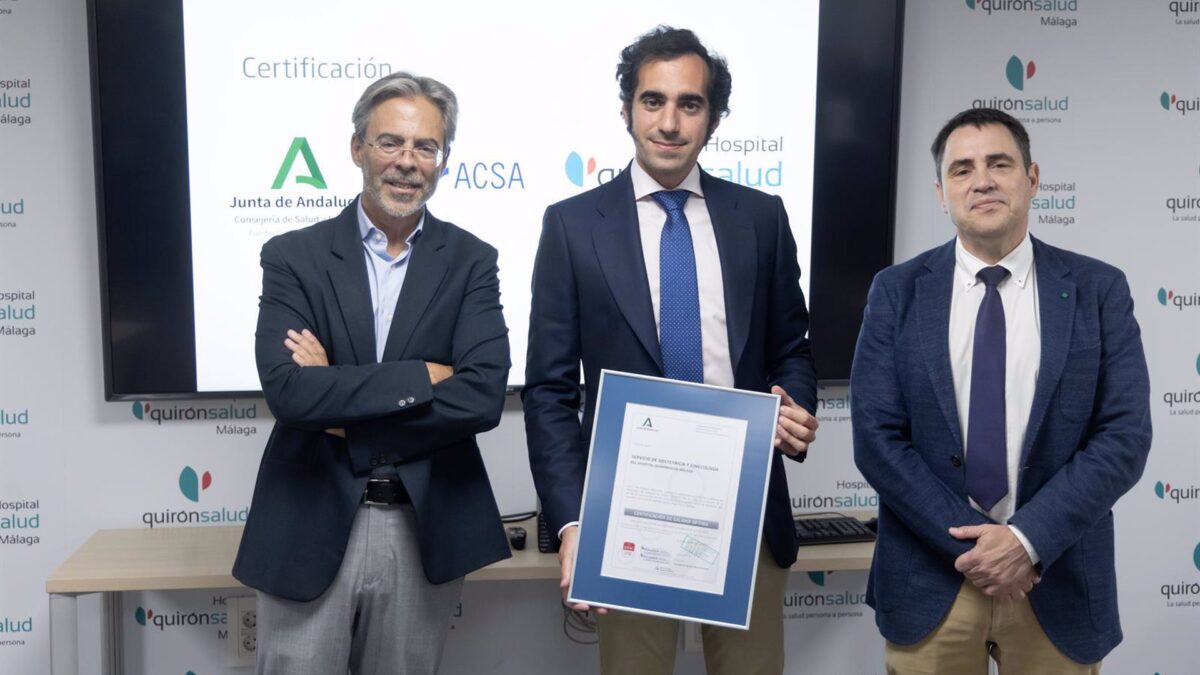 Ginecología y Obstetricia de Quirónsalud Málaga, primer servicio médico de hospital privado con certificado ACSA