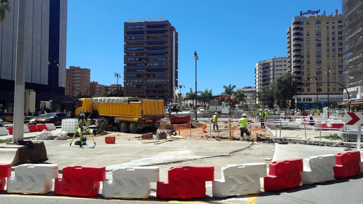 La obra del metro de Málaga acota una parcela en Armengual de la Mota para ejecutar las pantallas