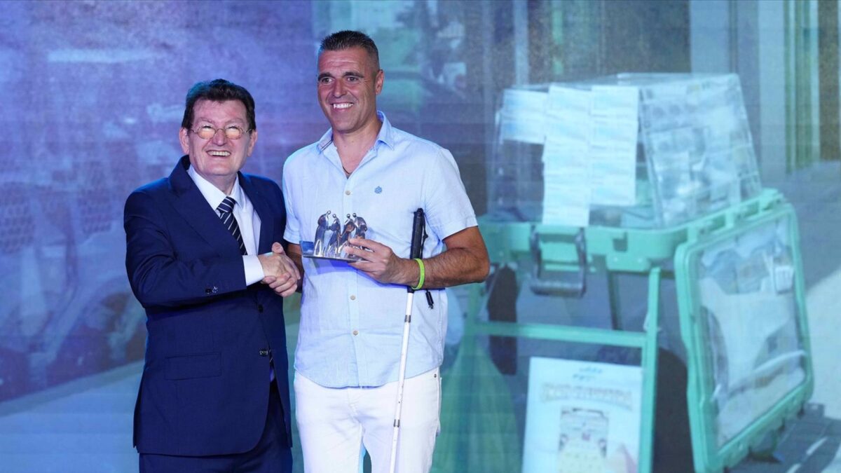 Antonio Jesús Solero, mejor vendedor de la ONCE durante 2023