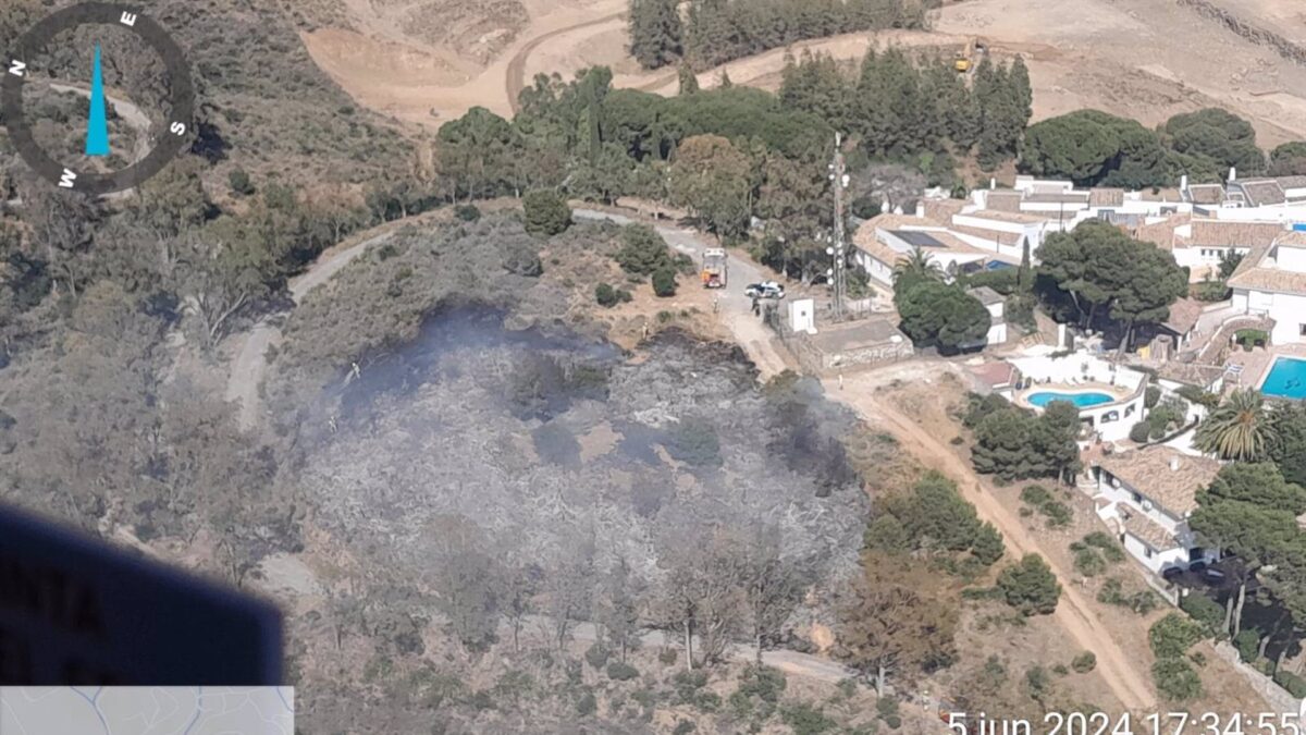 Declarado un incendio forestal en Mijas