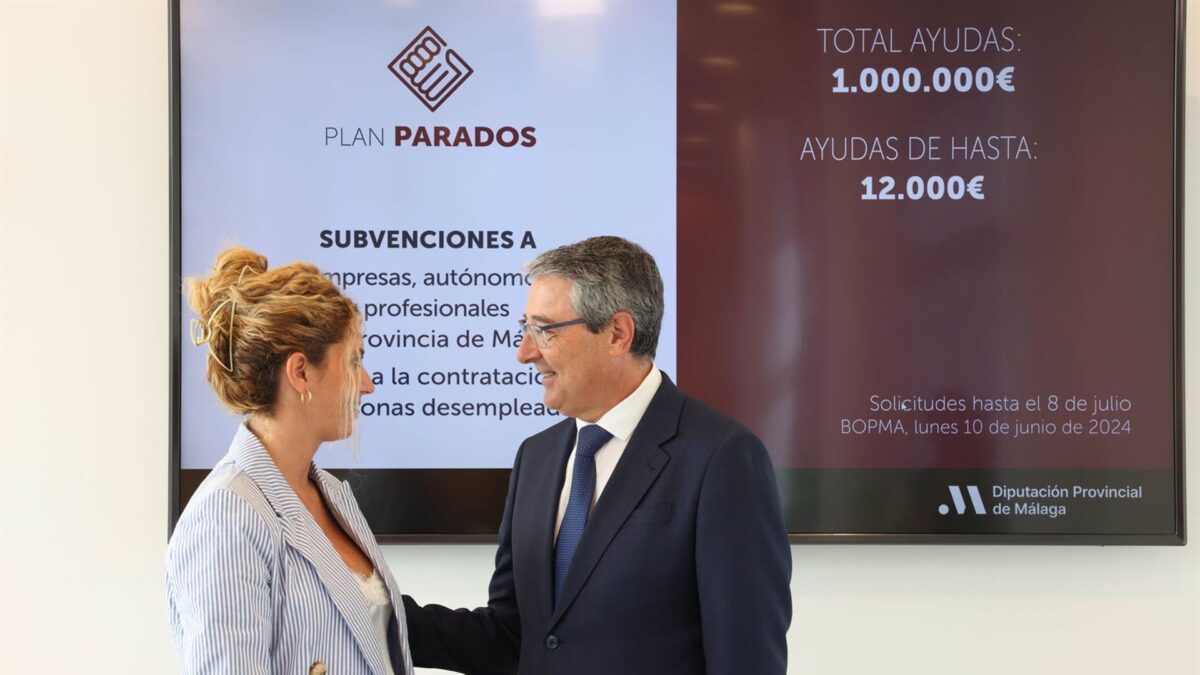 Diputación duplica ayudas a empresas y dedica un millón de euros a fomentar la contratación de parados