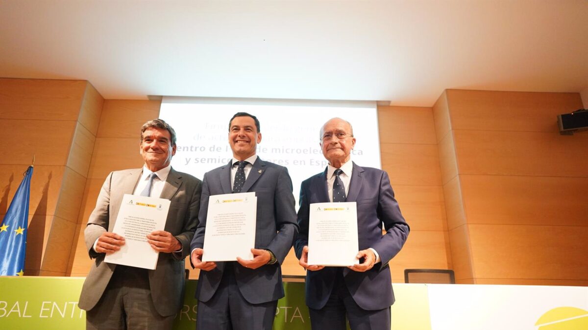 Gobierno, Junta y Ayuntamiento firman el acuerdo para implantar el centro de innovación de chips de IMEC