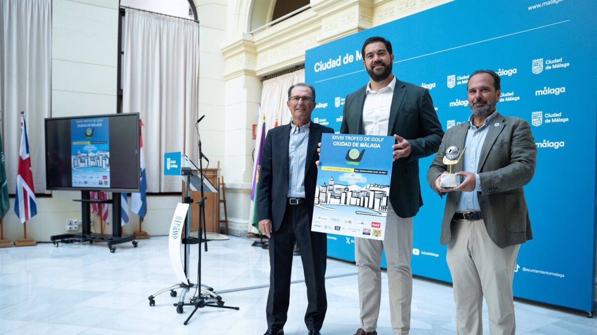El Ayuntamiento presenta el Trofeo de Golf 'Ciudad de Málaga', que se celebrará en el Real Guadalhorce Club