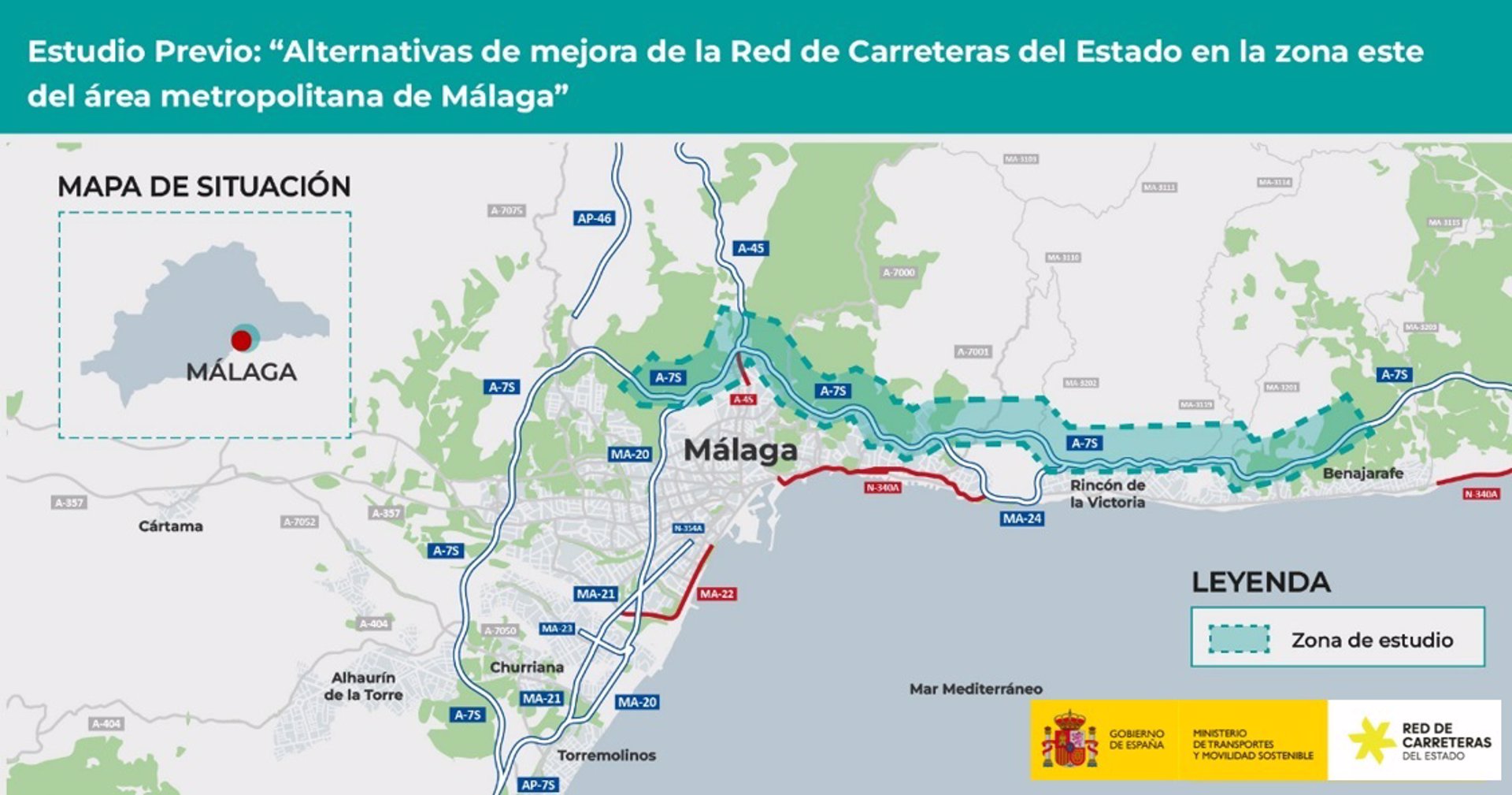 El Gobierno adjudica la redacción de un estudio previo para mejorar la red de carreteras en el este de Málaga