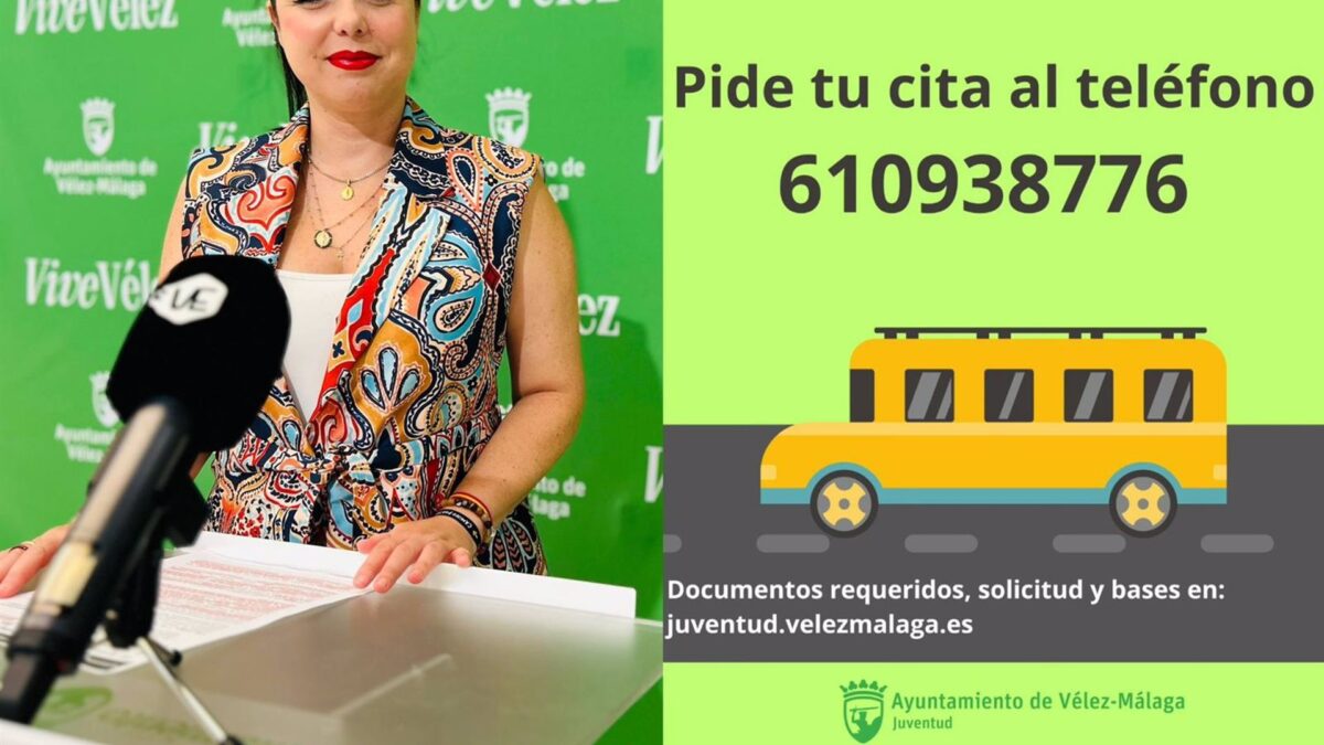 Vélez-Málaga abre convocatoria para que los jóvenes puedan solicitar ayudas al transporte universitario