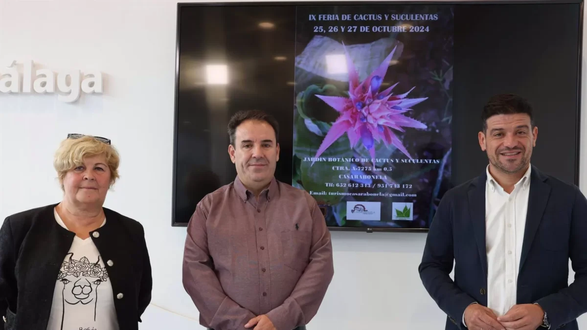 Casarabonela celebra la Feria del Cactus y Suculentas con una muestra de 11.000 ejemplares de distintas especies
