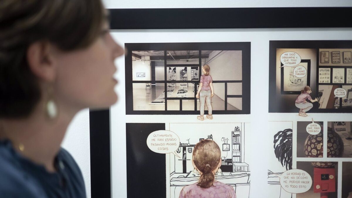 La obra 'Crónicas de Bellas Artes' de Andrea Cano, ganadora del primer premio de la Muestra de Cómic MálagaCrea