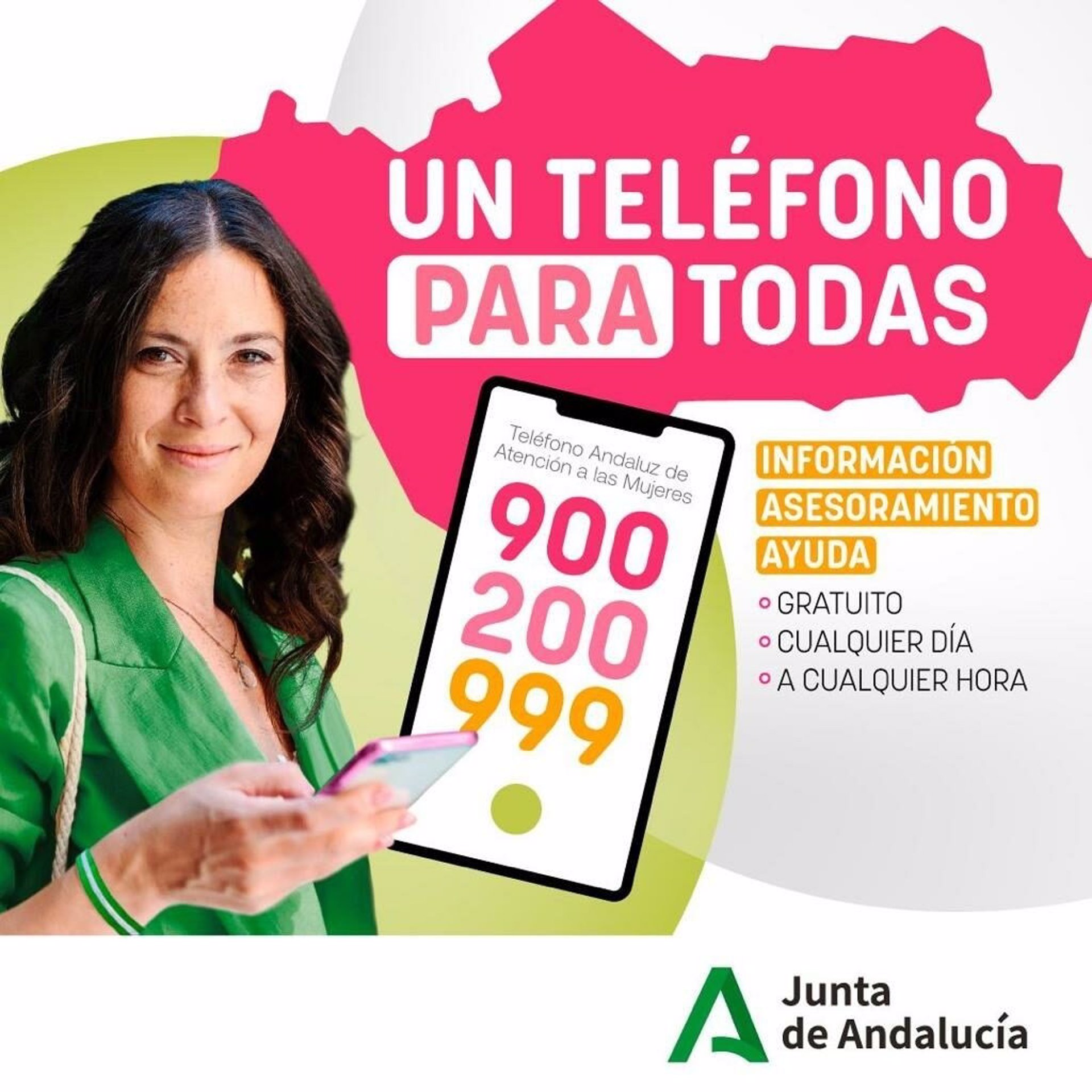 Las llamadas al teléfono de las mujeres aumentan un 34% en los meses de julio y agosto
