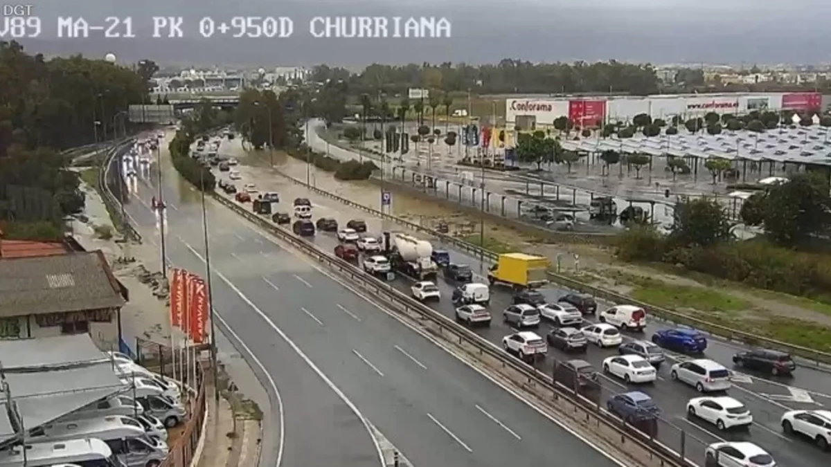 Más de 70 incidencias en la provincia de Málaga por las fuertes lluvias