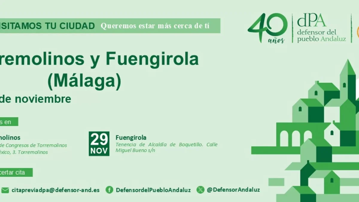La Oficina del Defensor del Pueblo se desplaza a Torremolinos y Fuengirola para atender a la ciudadanía