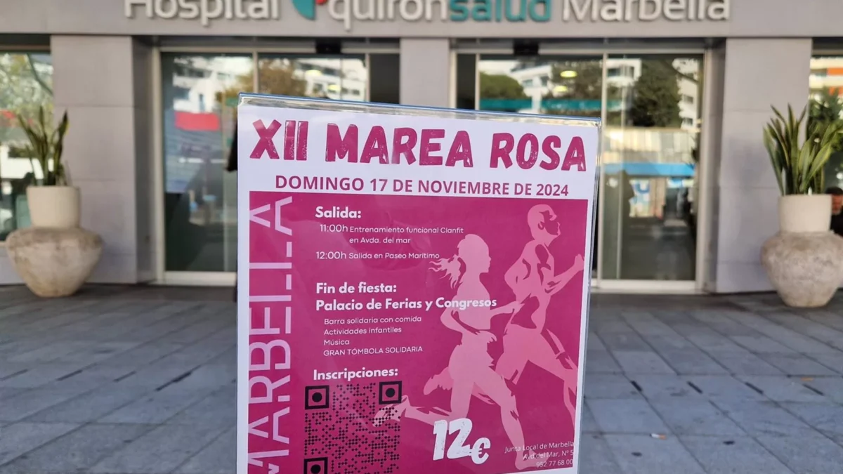 Marbella se viste de rosa para concienciar sobre la detección temprana del cáncer de mama