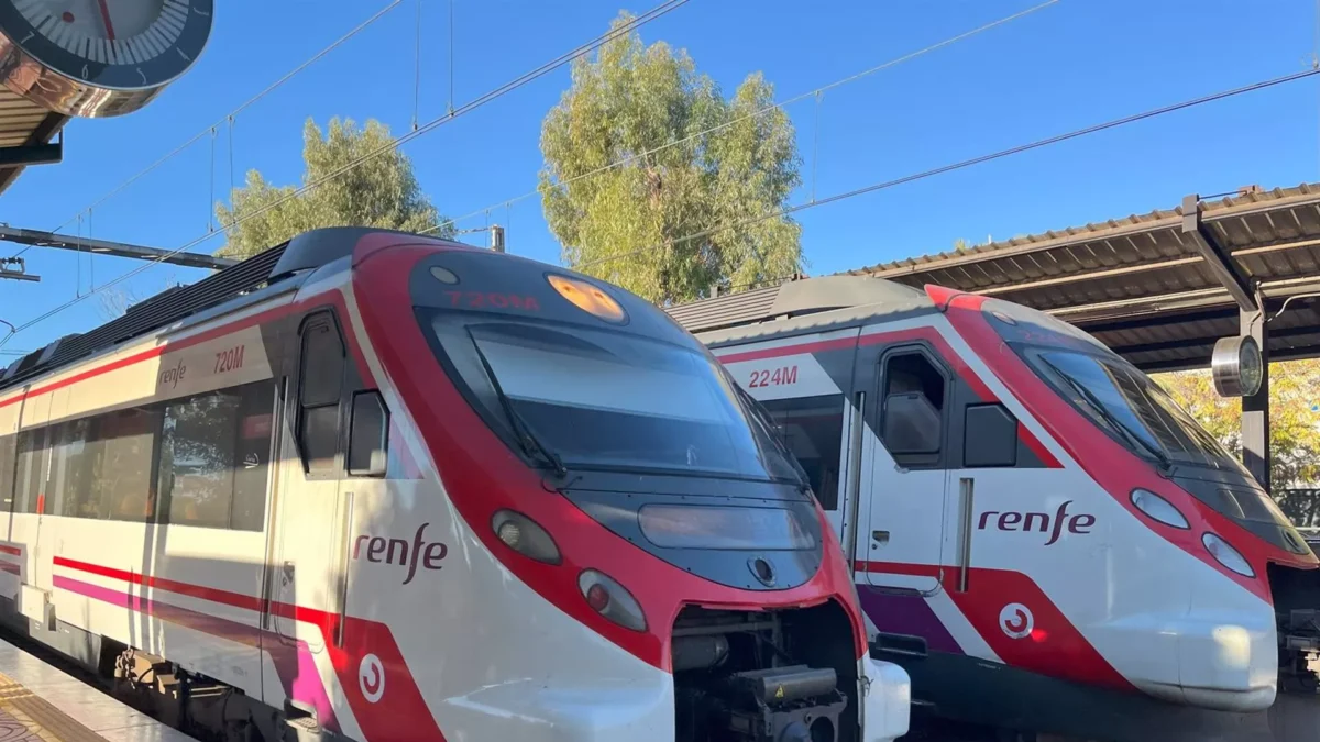 Suspendido el servicio del tren de Cercanías en la línea C-1 entre la capital y Fuengirola