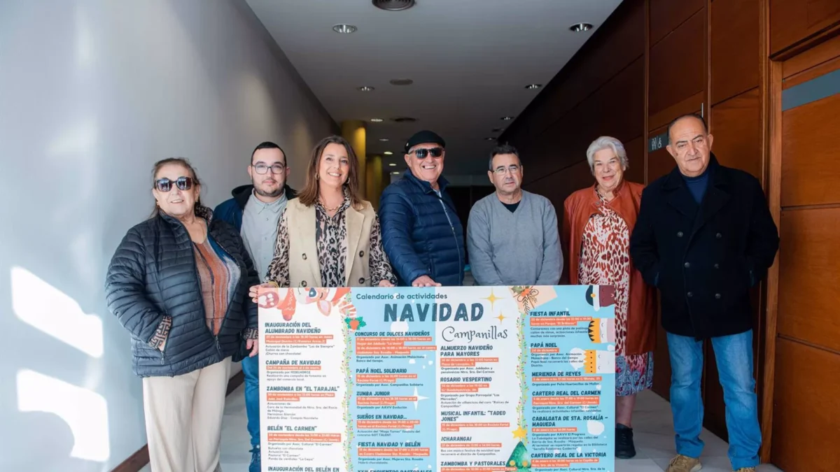 El distrito malagueño de Campanillas recibe la Navidad con fiestas infantiles, actuaciones y música navideña