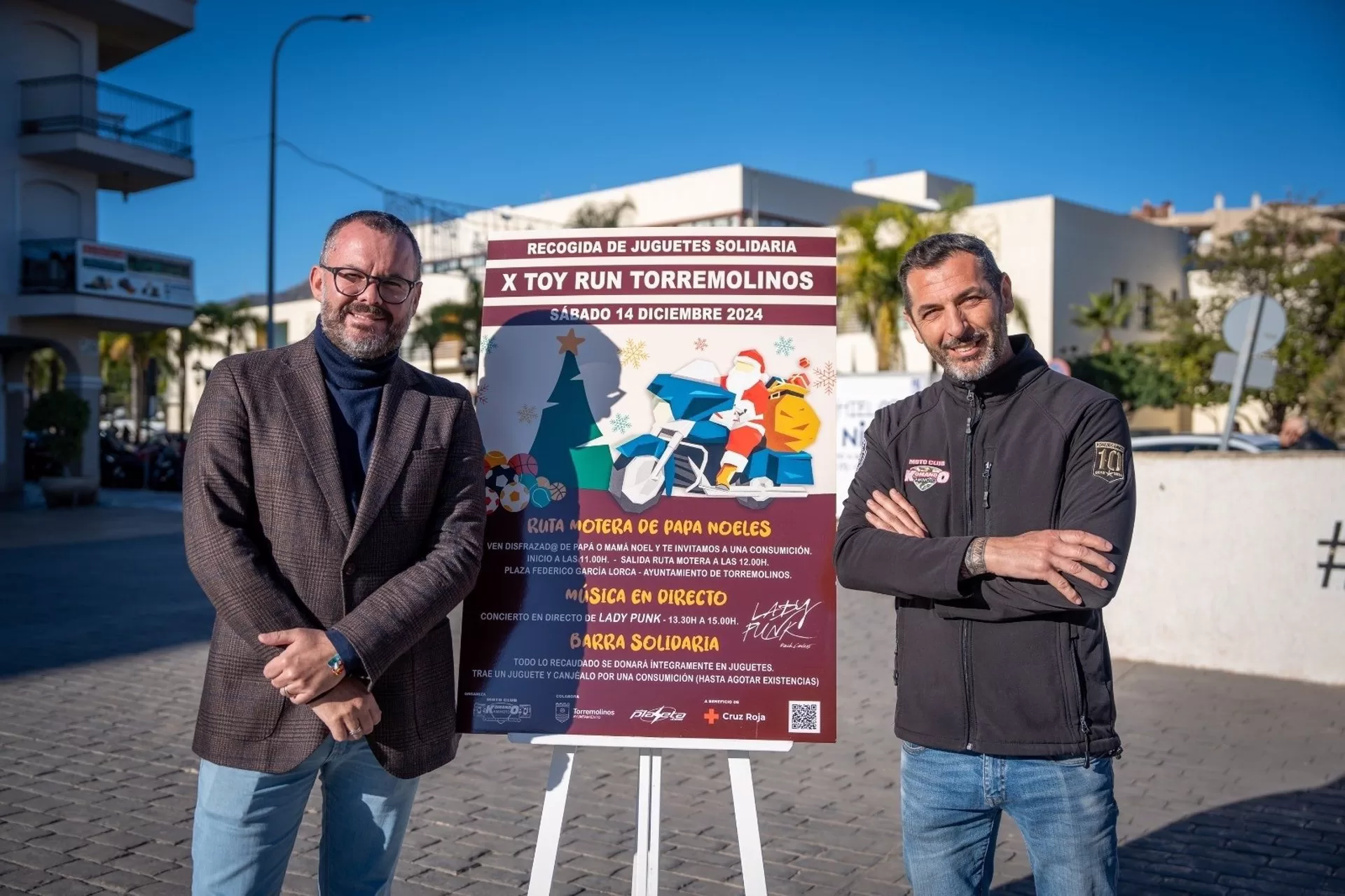 La ruta motera navideña recorrerá las calles de Torremolinos en la X edición del Toy Run solidario