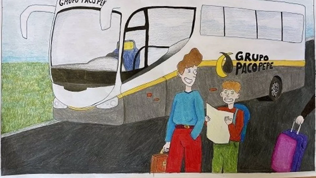 El concurso de dibujo escolar 'Diviértete en Bus' cumple una década
