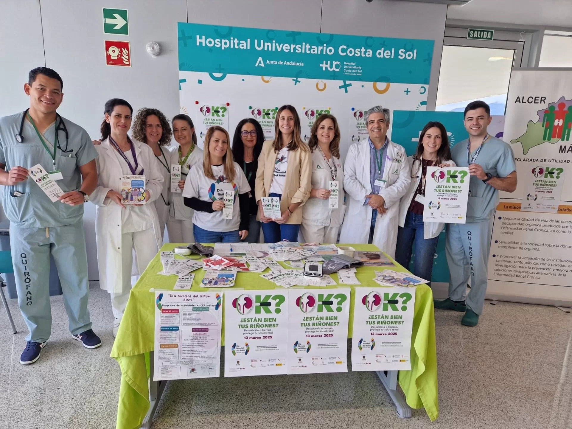 Nefrología del Hospital Costa del Sol realiza una campaña para concienciar de la enfermedad renal crónica
