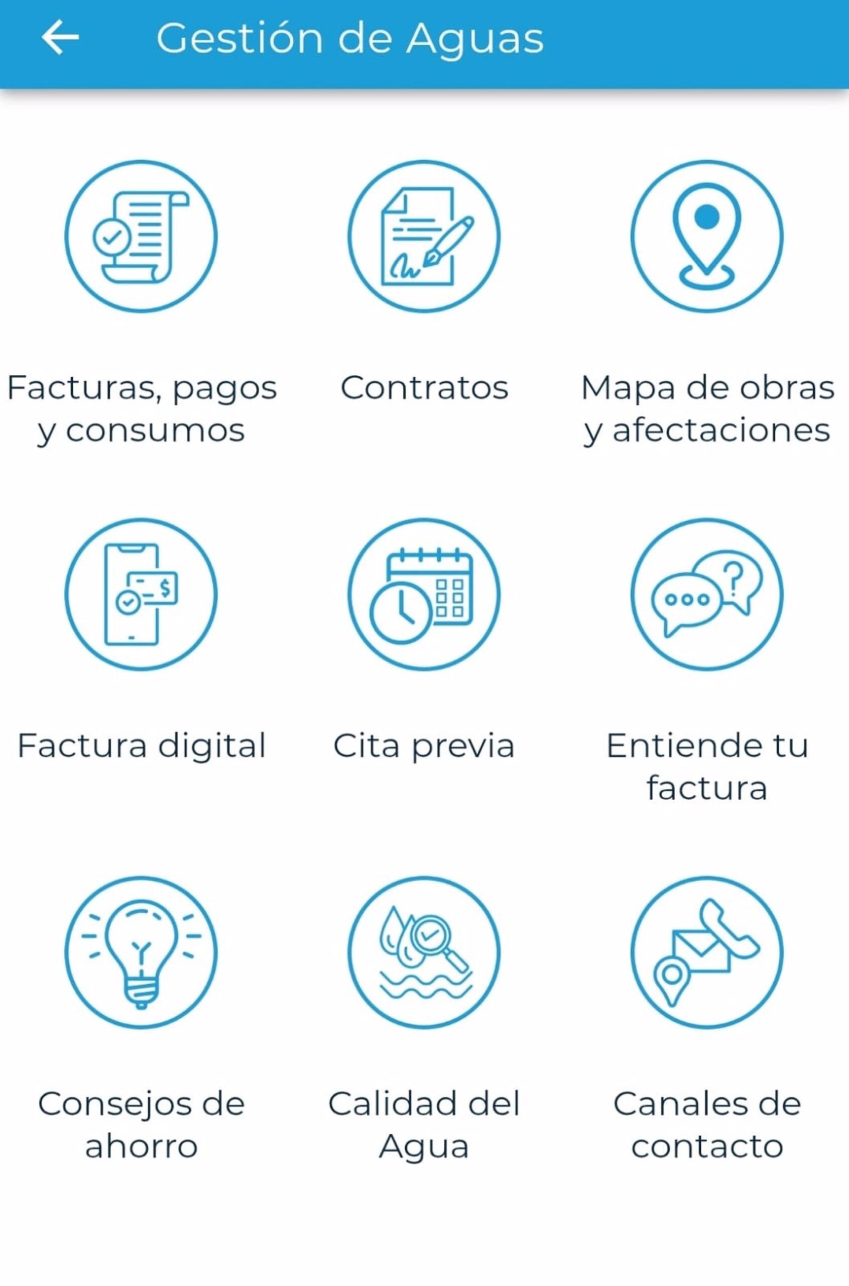 La app 'Torremolinos Despega' incorpora un enlace que facilita los trámites online con la empresa de aguas
