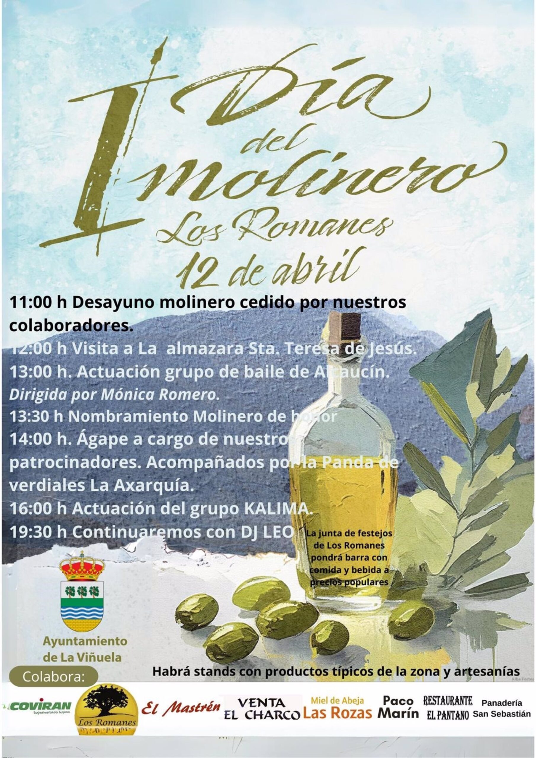 Los Romanes celebra el I Día del Molinero para dar a conocer esta aldea junto al embalse de La Viñuela