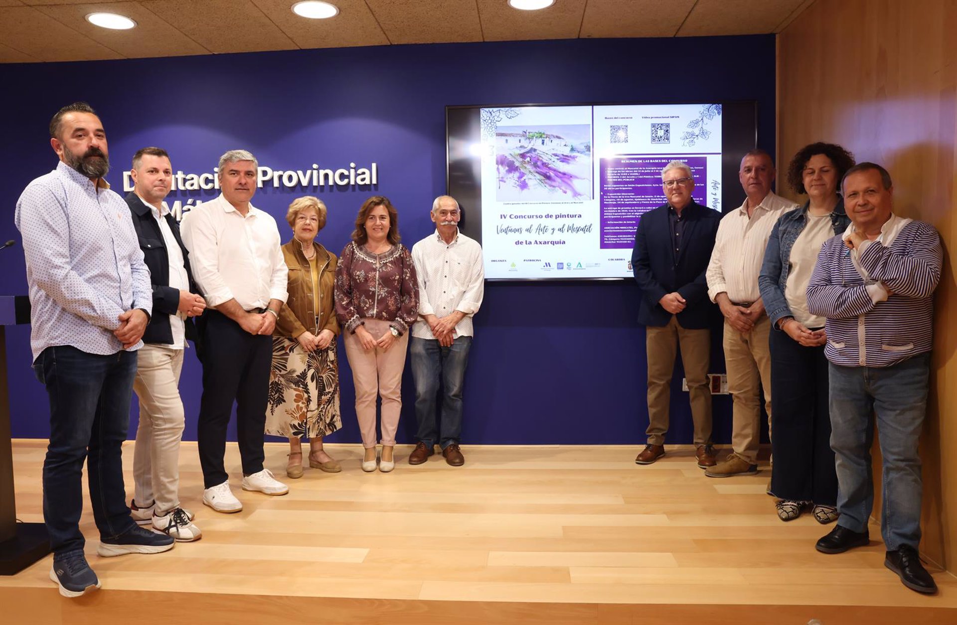Almáchar celebra concurso de pintura Ventanas al Arte y al Moscatel de la Axarquía con apoyo de Sabor a Málaga