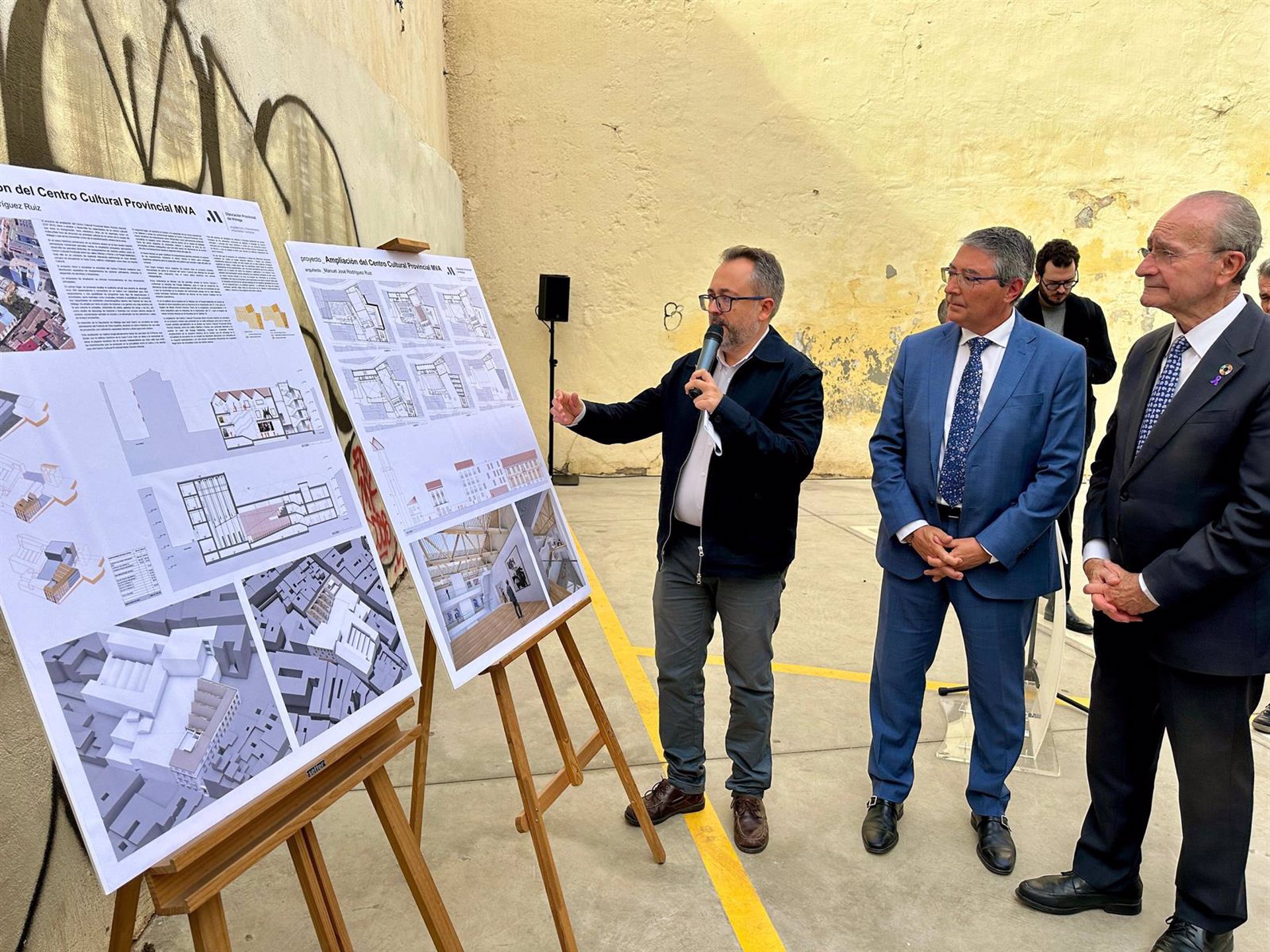 Diputación y Ayuntamiento de Málaga acortan los plazos y aceleran la ampliación del centro cultural MVA