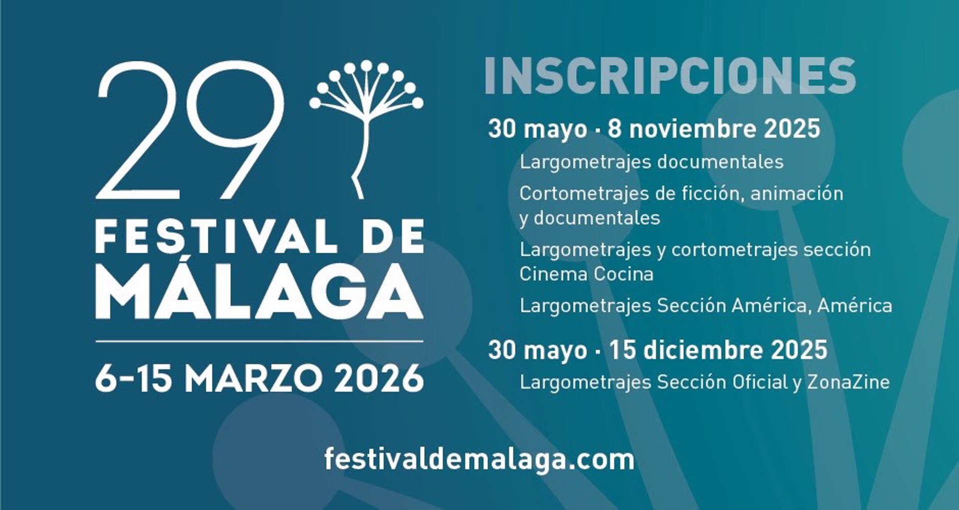 El Festival de Málaga abre la inscripción para su 29 edición, que tendrá lugar del 6 al 15 de marzo de 2026