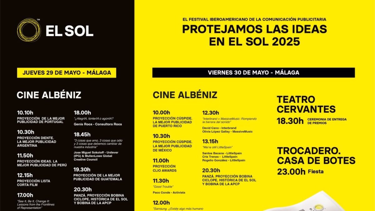 Festival Iberoamericano de Comunicación Publicitaria El Sol vuelve para reivindicar la creatividad en el sector