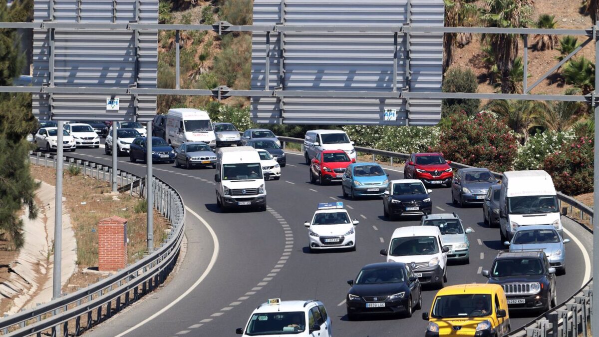 Retenciones en la A-7 en Málaga tras una colisión entre dos vehículos