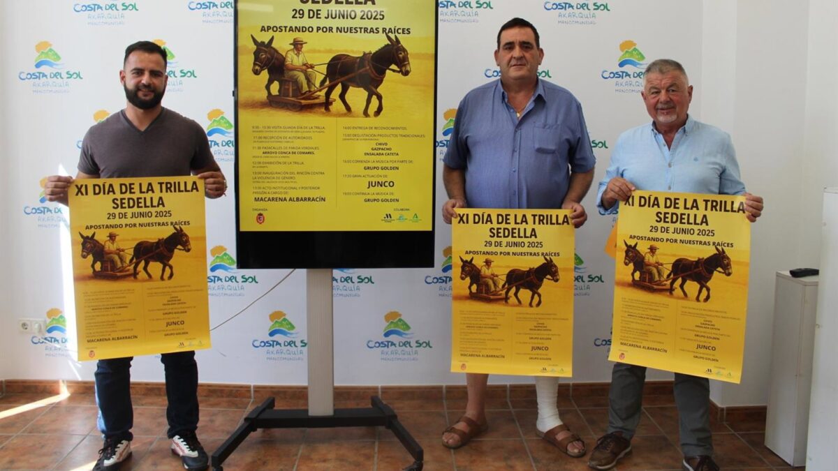 Sedella celebra este domingo la XI edición del Día de la Trilla y presume de su tradición agrícola