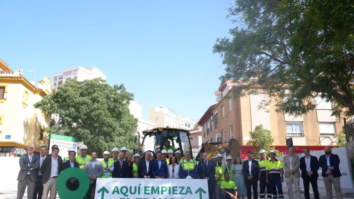 Arrancan las obras del tramo Hilera-Eugenio Gross del metro de Málaga