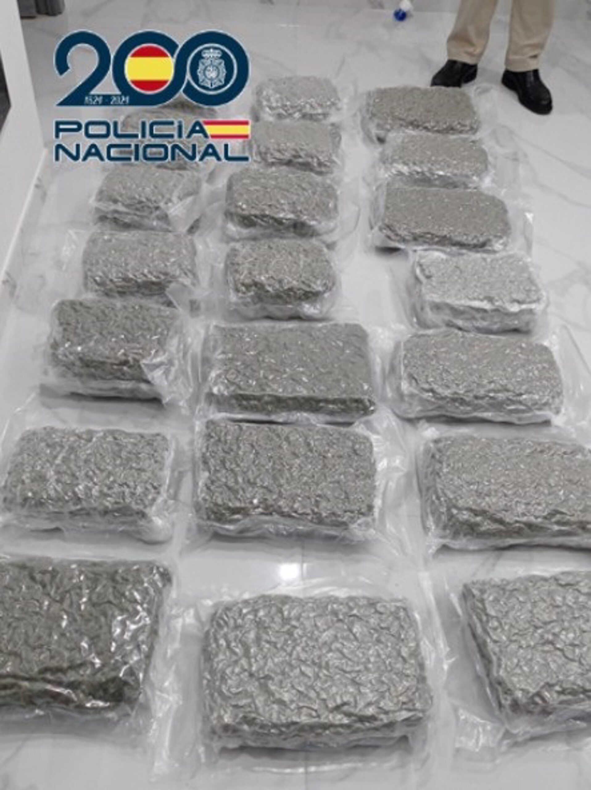Dos detenidos tras incautar 24 kilogramos de marihuana en una vivienda del distrito norte de Málaga