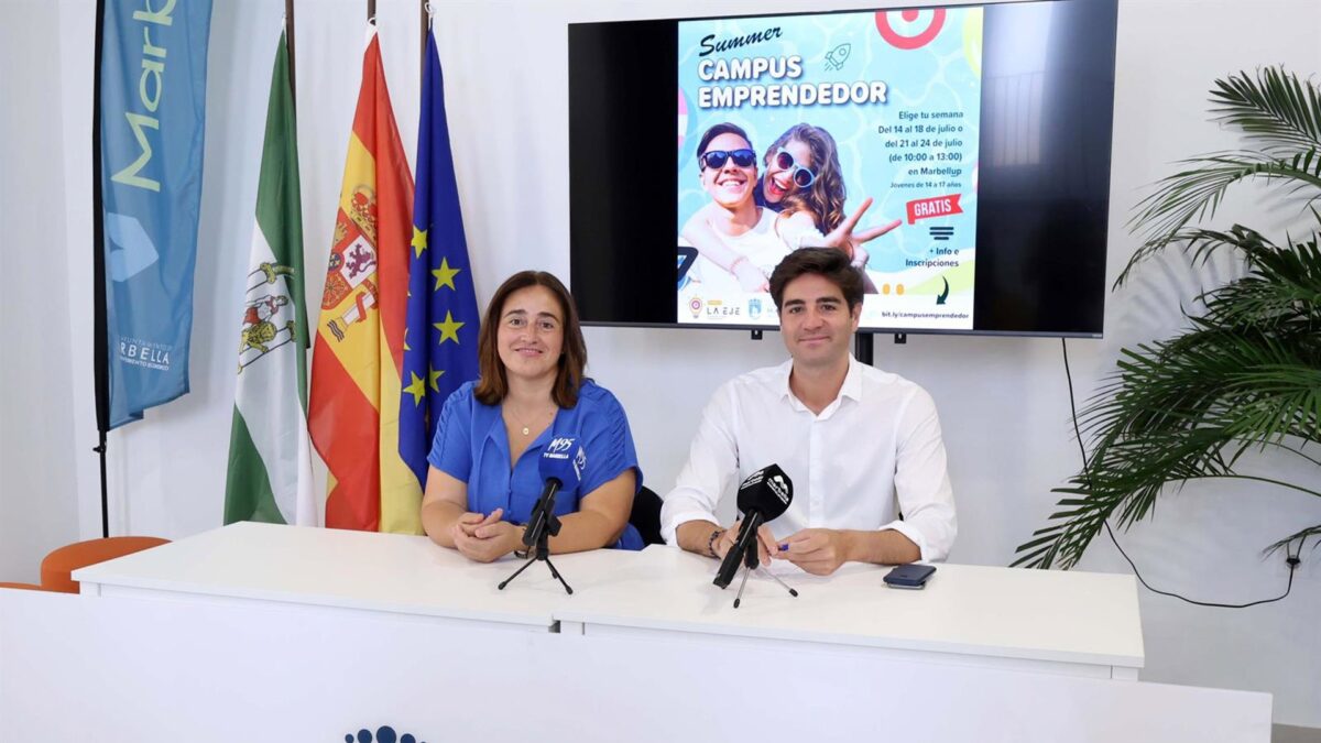 El Ayuntamiento de Marbella ofrecerá un campamento gratuito para jóvenes emprendedores en julio