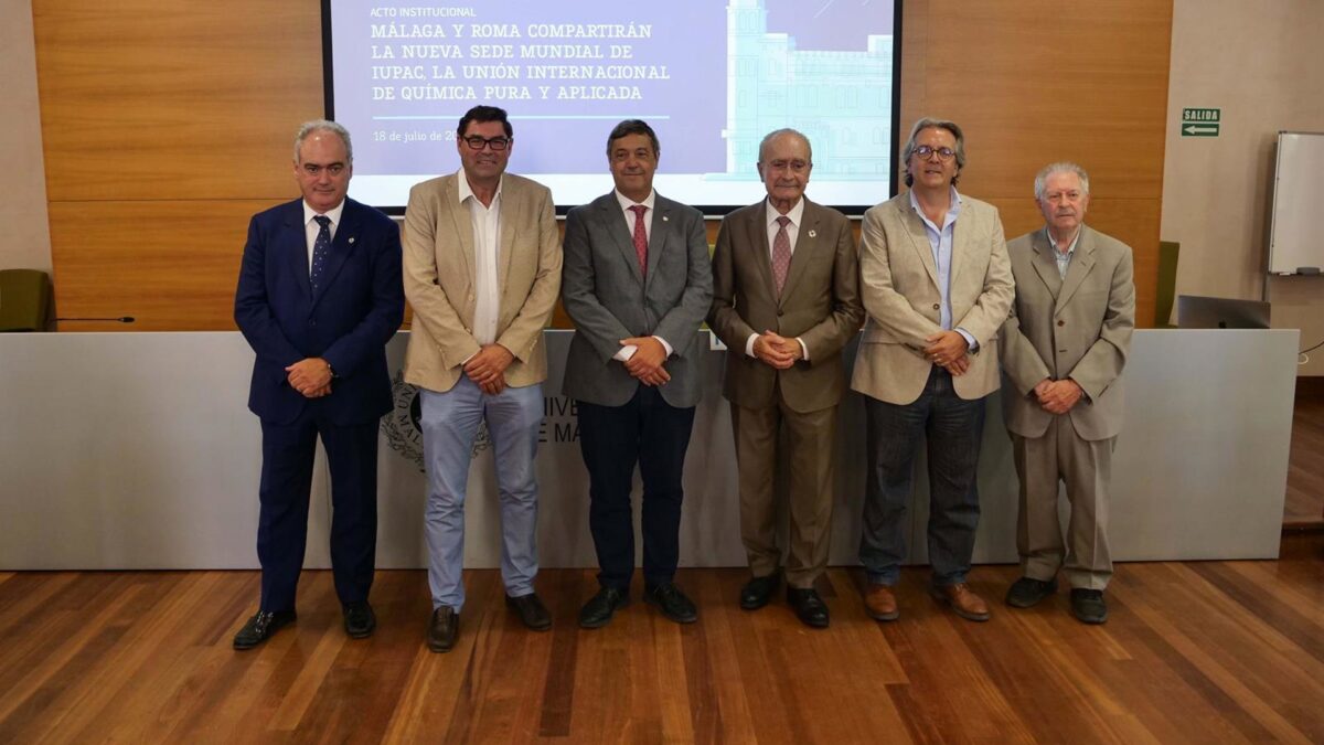 Málaga y Roma compartirán la nueva sede mundial de Iupac, la organización que gobierna la química internacional