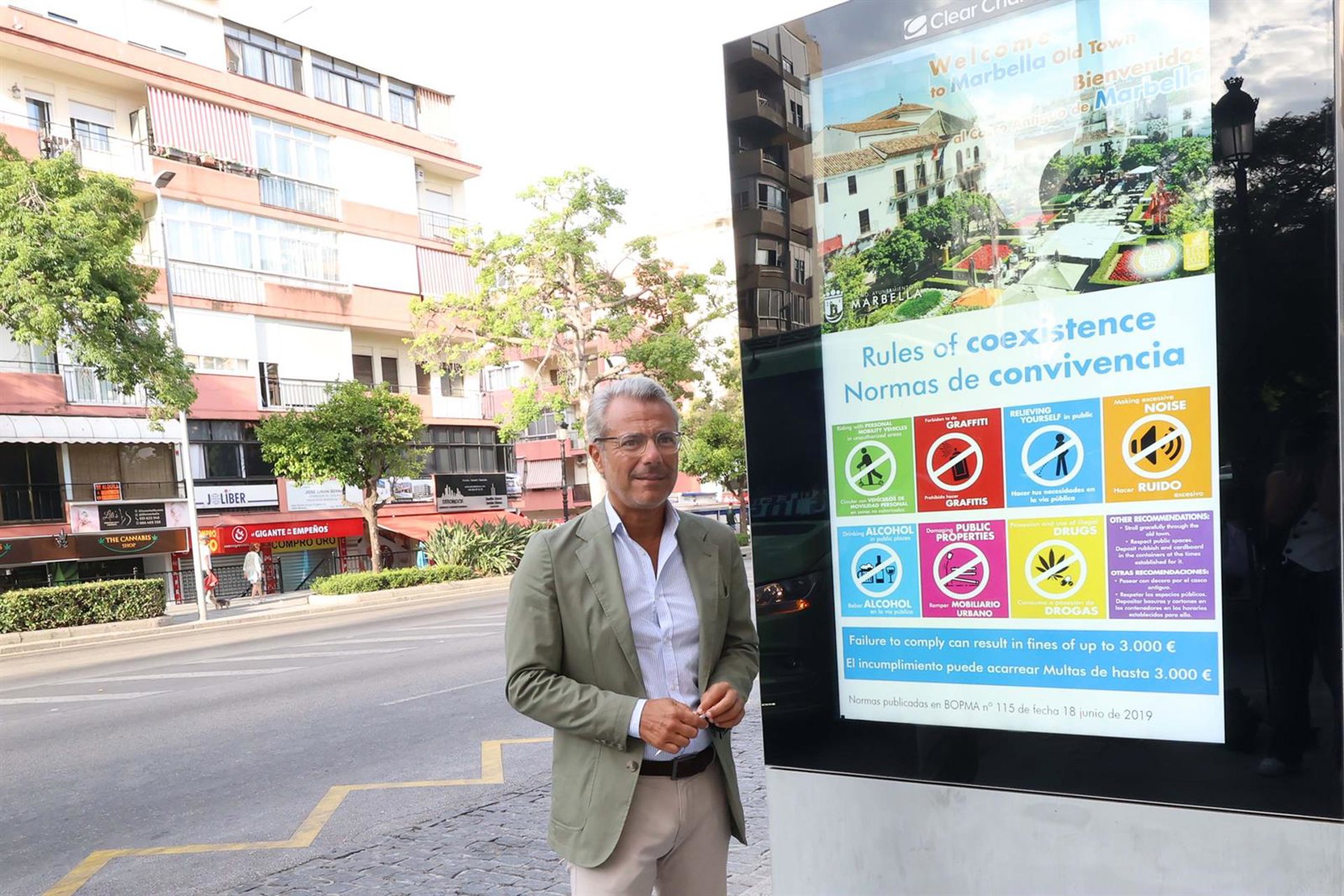 Marbella pone en marcha nueva campaña sobre cumplimiento de la ordenanza de convivencia en los espacios públicos