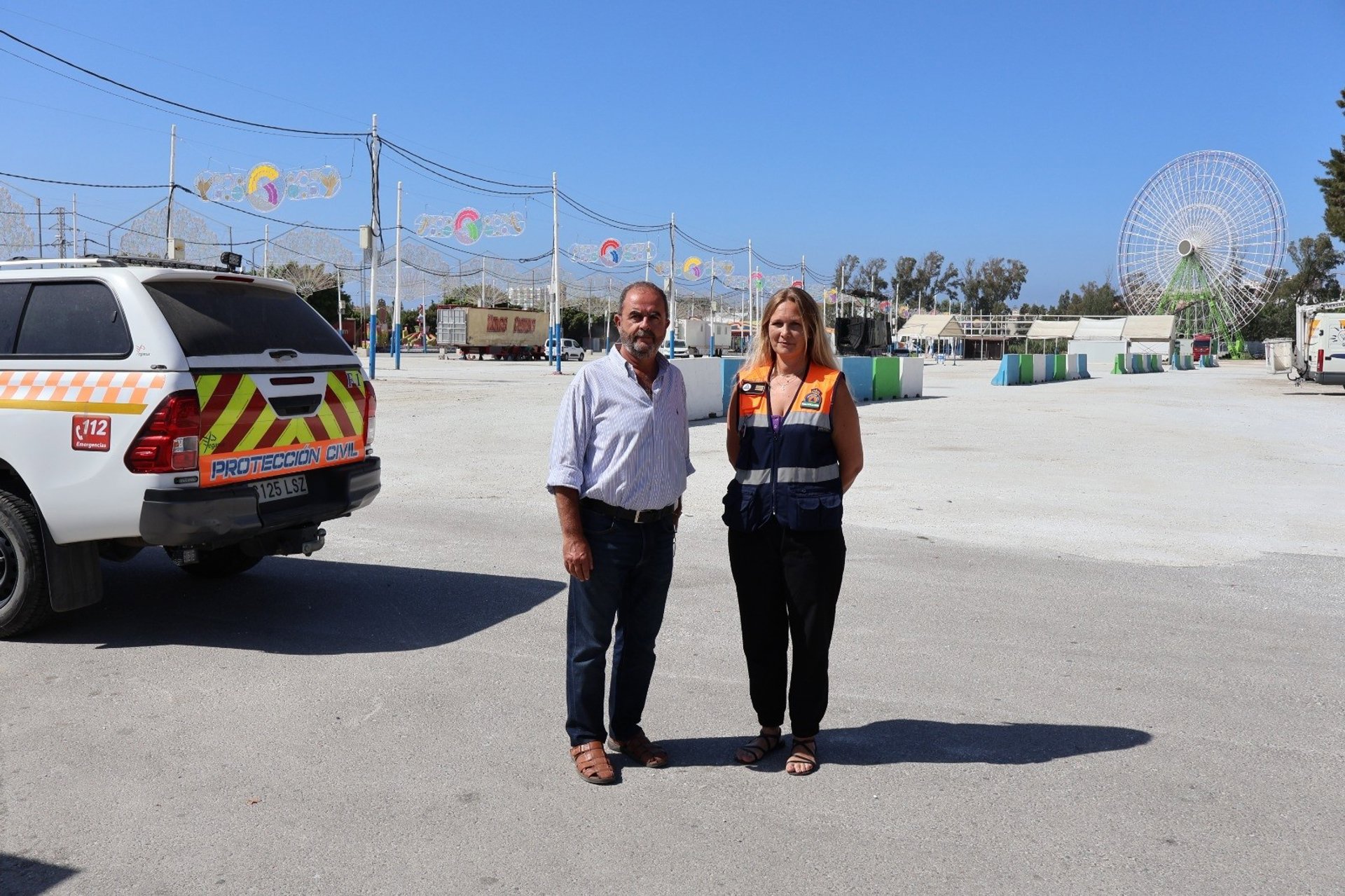 Mijas refuerza la seguridad de la Feria de La Cala con un dispositivo de Policía, Protección Civil y Bomberos
